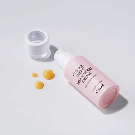 C:Soul Deep C Mela Ampoule Cream, cremă de față-serum hidratant cu vitamina C, 15 ml