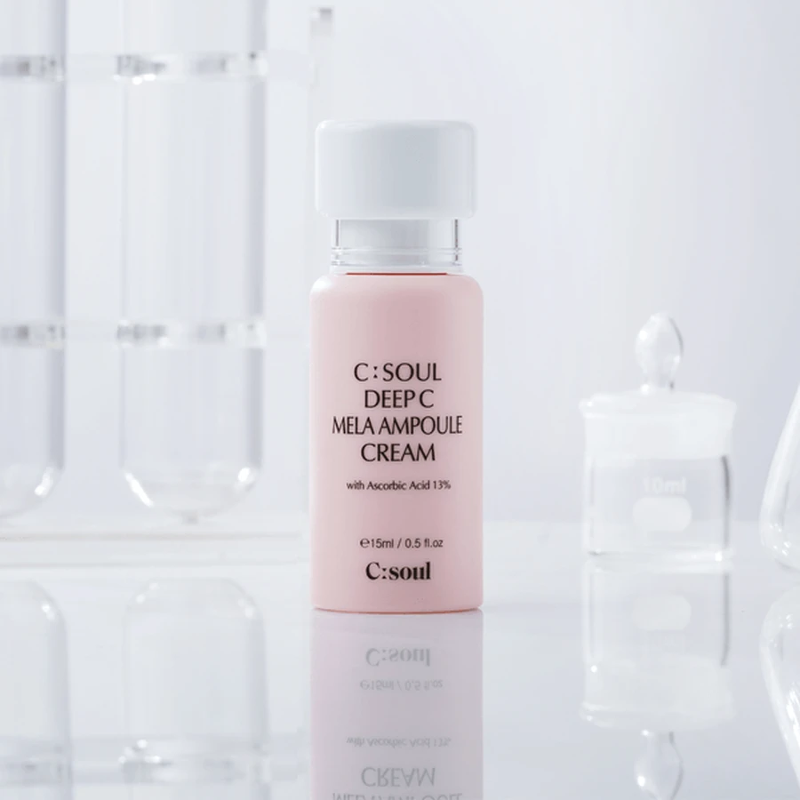 C:Soul Deep C Mela Ampoule Cream, cremă de față-serum hidratant cu vitamina C, 15 ml