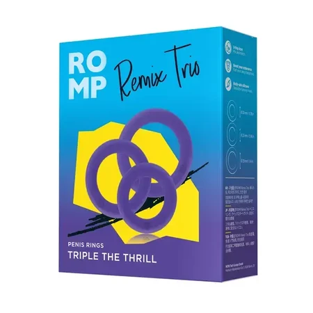 Romp Remix Trio, set inel de erecție, 3 buc.