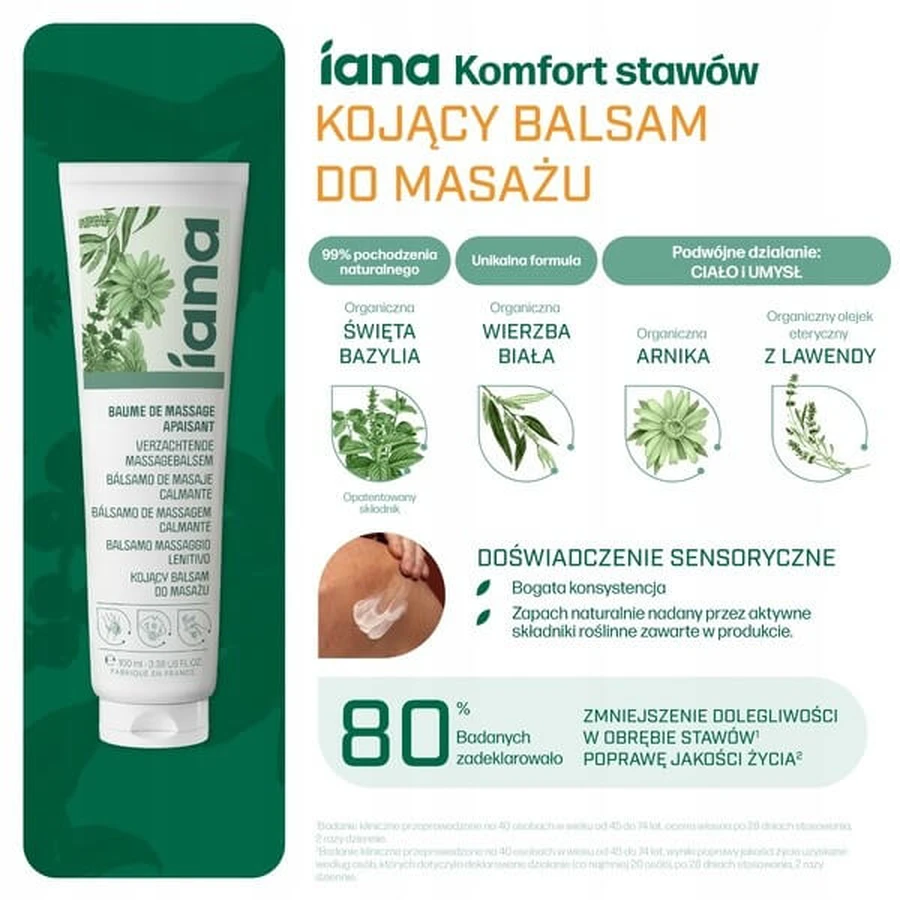 Iana, beruhigende Massage-Lotion, 100 ml