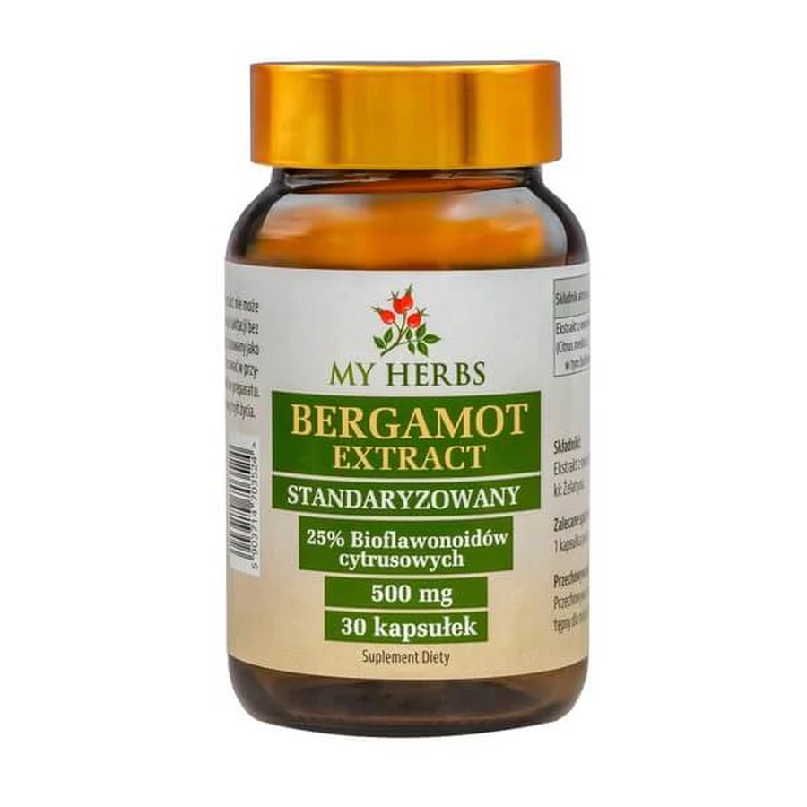 Le mie erbe Estratto di bergamotto, capsule, 30 pezzi.