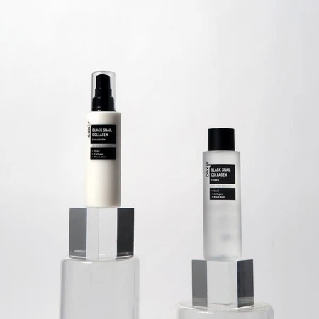 Coxir Black Snail Collagen, regenerierende Emulsion mit Schneckenschleim und Kollagen, 100 ml