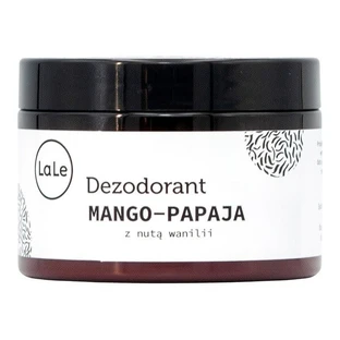 LaLe, déodorant en crème, mangue-papaye avec un soupçon de vanille, 150 ml