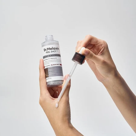 Dr.Melaxin Peel Shot Exfol Black Rice Ampulle, Peeling-Ampulle mit schwarzem Reis-Extrakt, 80 ml