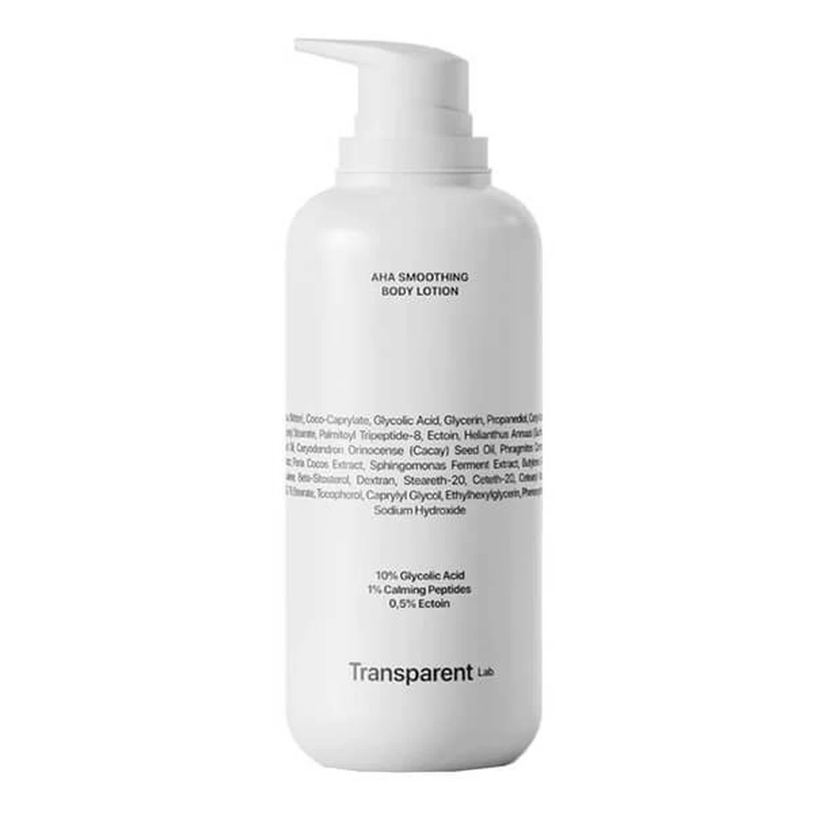 Transparent Lab AHA Smoothing Body Lotion, loción corporal con ácidos AHA, 400 ml