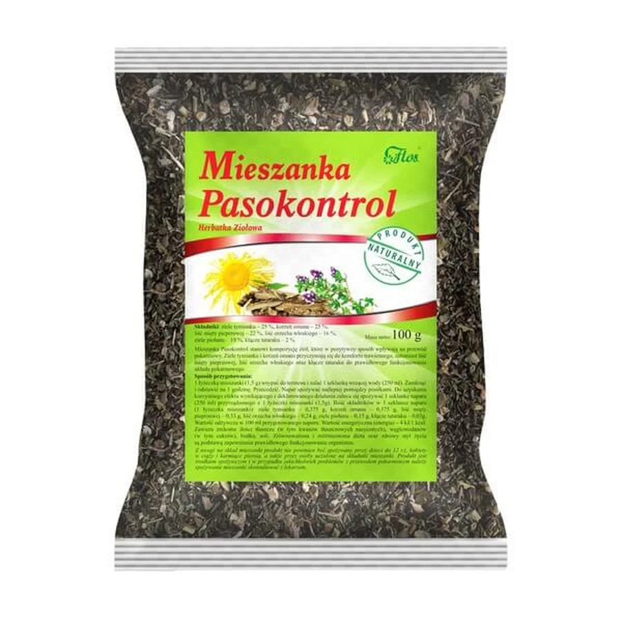 Flos, Pasokontrol-Mischung, Kräutertee, 100 g