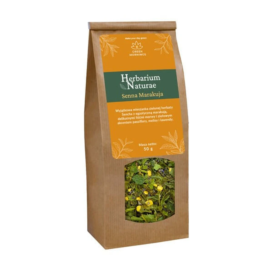 Green Mornings, Herbarium Naturae, Senna Maracuja, herbal and fruit tea, 50 g