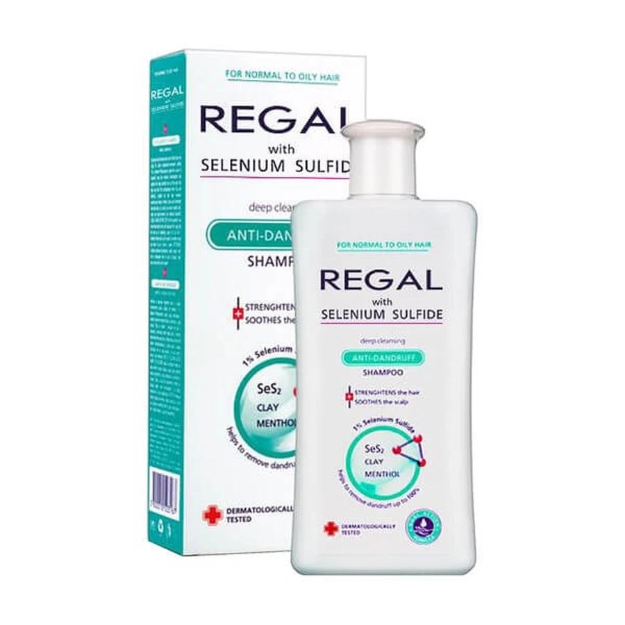 Regal with Selenium Sulfide, anti-dandruff shampoo, deep cleanser, 200 ml