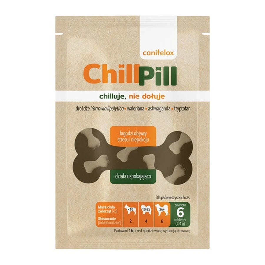 Yarrowia Canifelox ChillPill hond, tabletten, 6 st.