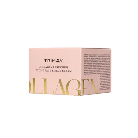 Trimay Collagen Bakuchiol Night Face &amp; Neck Cream, Nachtcreme mit Collagen und Bakuchiol, 50 ml