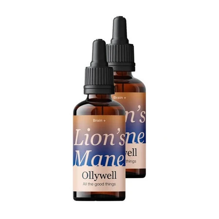 Set van 2 x Ollywell BIO Lion's Mane, druppels, 30 ml