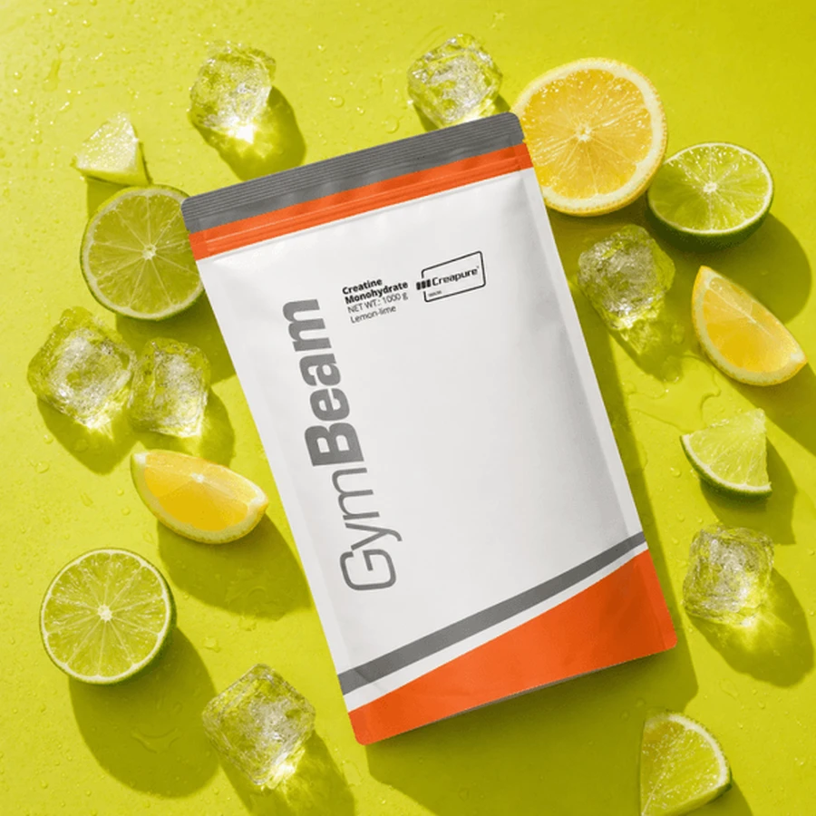 GymBeam Creapure Creatine Monohydrate, powder, lemon-lime flavor, 250 g