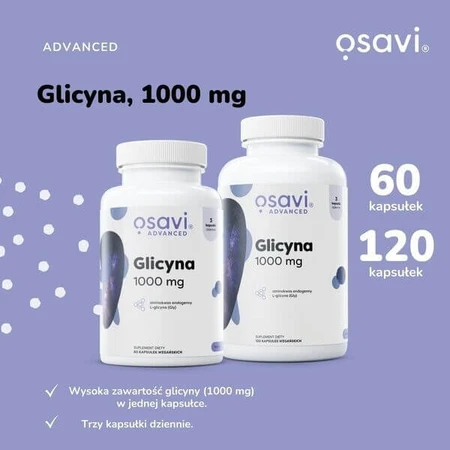 Osavi Glycine 1000 mg, Hartkapseln, 60 Stück.