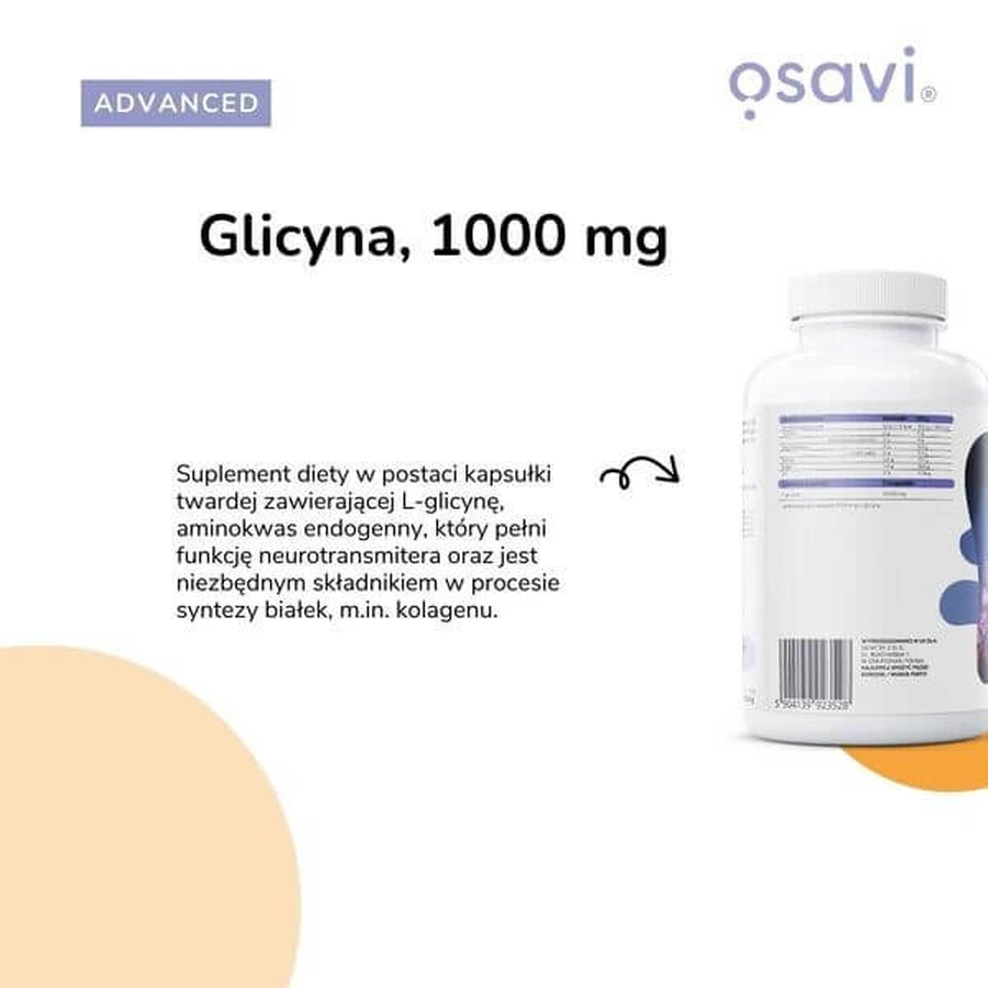 Osavi Glycine 1000 mg, Hartkapseln, 60 Stück.