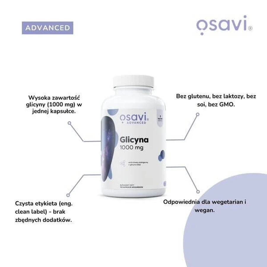 Osavi Glycine 1000 mg, Hartkapseln, 60 Stück.