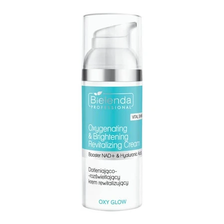Bielenda Professional Oxy Glow, crème revitalisante oxygénante et éclaircissante, 50 ml