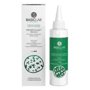 BasicLab Trichologis, seboregulierendes Peeling für fettige und empfindliche Kopfhaut, 150 ml