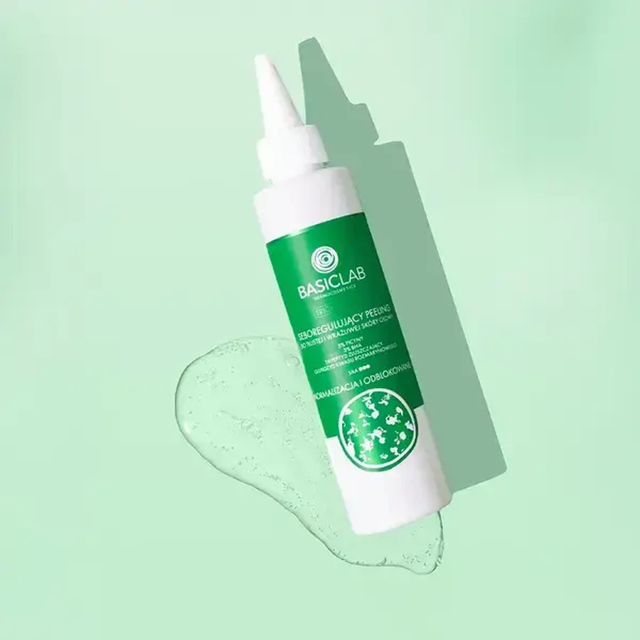 BasicLab Trichologis, seboregulierendes Peeling für fettige und empfindliche Kopfhaut, 150 ml