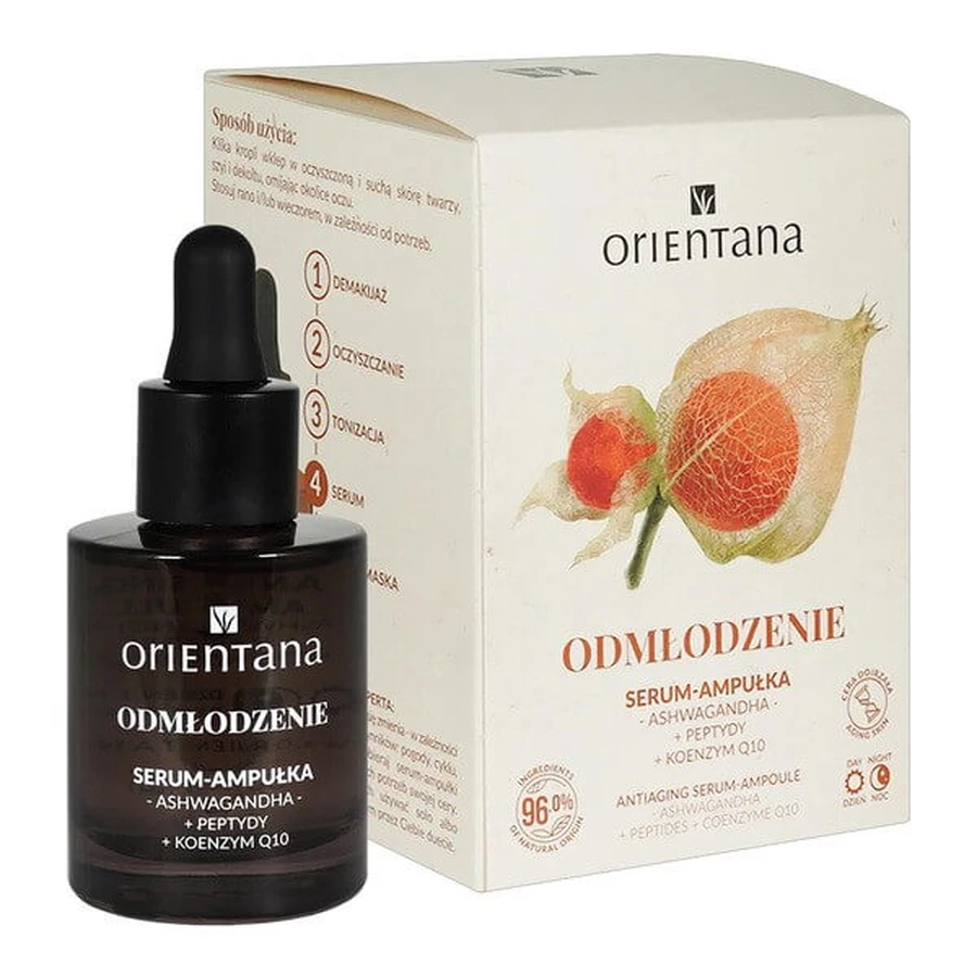 Orientana Ashwagandha, serum-ampul verjonging, 30 ml
