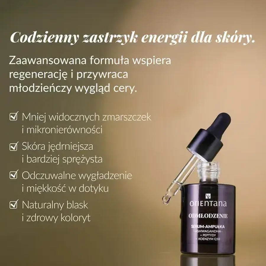 Orientana Ashwagandha, serum-ampul verjonging, 30 ml