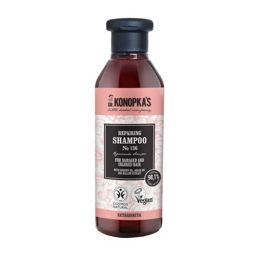 Dr.Konopka's Nº136, regenerierendes Shampoo für farbgeschädigtes Haar, 280 ml