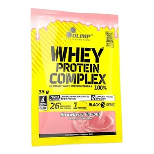 Olimp Whey Protein Complex 100%, polvo, sabor fresa, 35 g