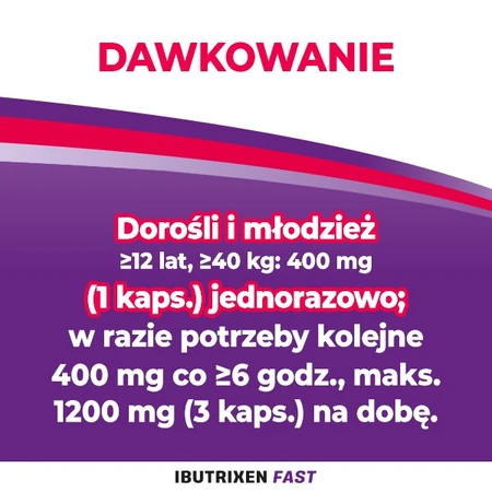 Ibutrixen Fast, 400 mg, zachte capsules, 24 st.