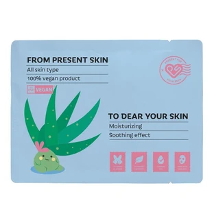 Present Skin P.S. Aloë for Your Skin Mask, bladmasker met aloë vera, 20 g