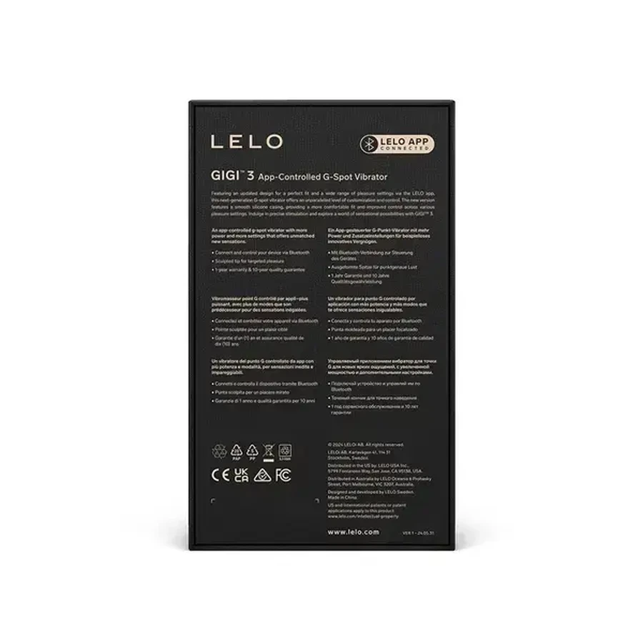 LELO Gigi 3, vibrador punto G, Plum, 1 ud.