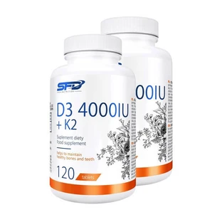 Set of 2x SFD D3 4000IU+K2, tablets, 120 pcs.