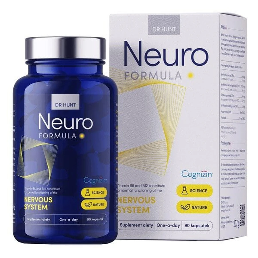Dr Hunt Neuro Formula, kapsułki twarde, 90 szt.: ceny i cechy