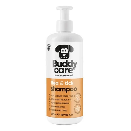 Buddycare, flea and tick shampoo, 500 ml