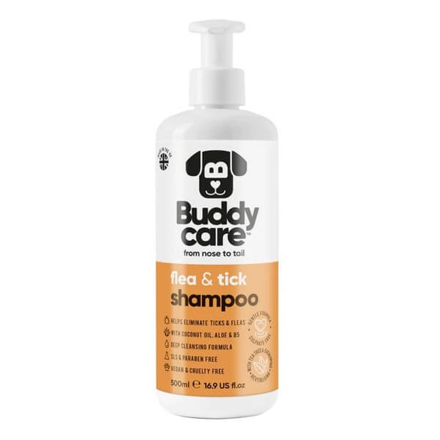 Buddycare, flea and tick shampoo, 500 ml
