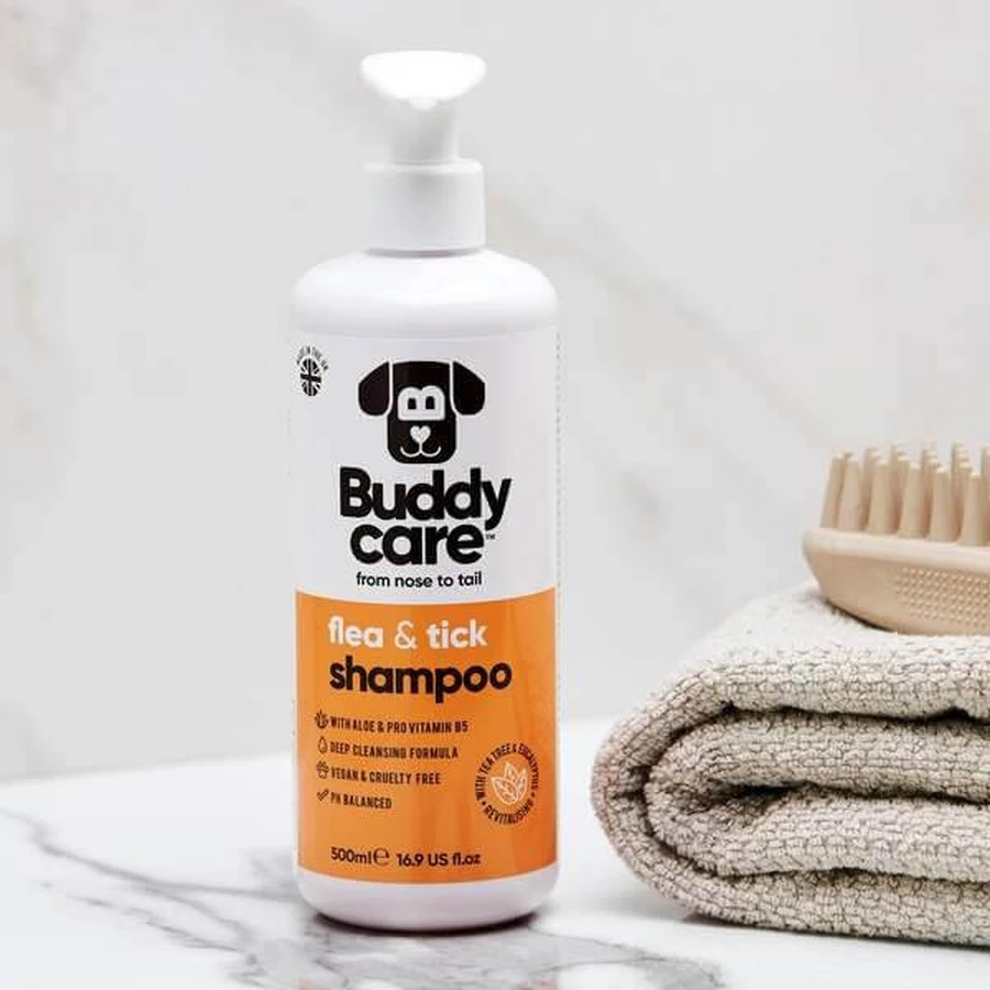 Buddycare, flea and tick shampoo, 500 ml