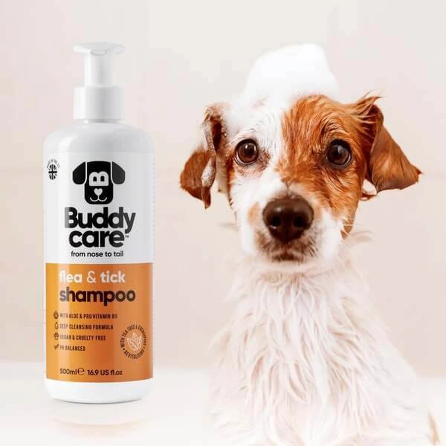 Buddycare, flea and tick shampoo, 500 ml