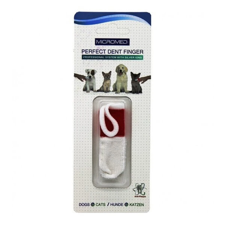 Micromed Perfect Dent Finger, kattentandenreiniger, blister, 1 st.