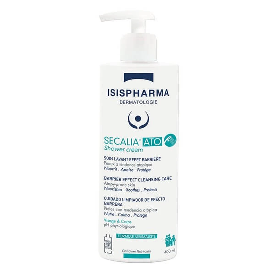 Isis Pharma Secalia ATO, Duschreinigungscreme mit Barrierewirkung, 400 ml