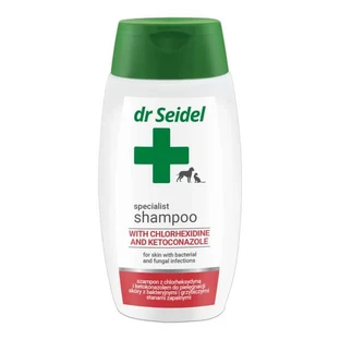 Dr. seidel Shampoo met chloorhexidine en ketoconazol voor honden en katten, 220 ml
