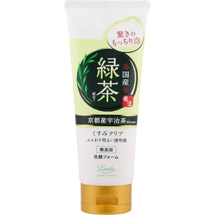 Loshi Moist Aid Whip Face Foam R, cleansing face foam with green tea, 120 g