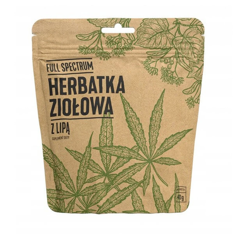 Cosma Full Spectrum, Herbatka konopna z lipą, susz, 40 g: ceny i cechy