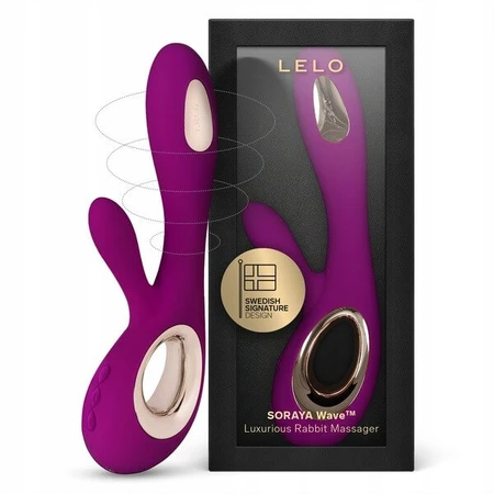 Lelo Soraya Wave Deep Rose, bunny type vibrator, 1 pc.