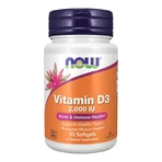 Now Foods Vitamina D3 2000 IU, cápsulas, 30 uds.