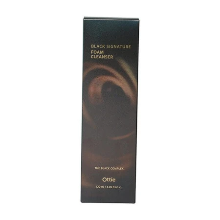 OTTIE Black Signature Foam Cleanser, cleansing foam with snail mucus, 120 ml.