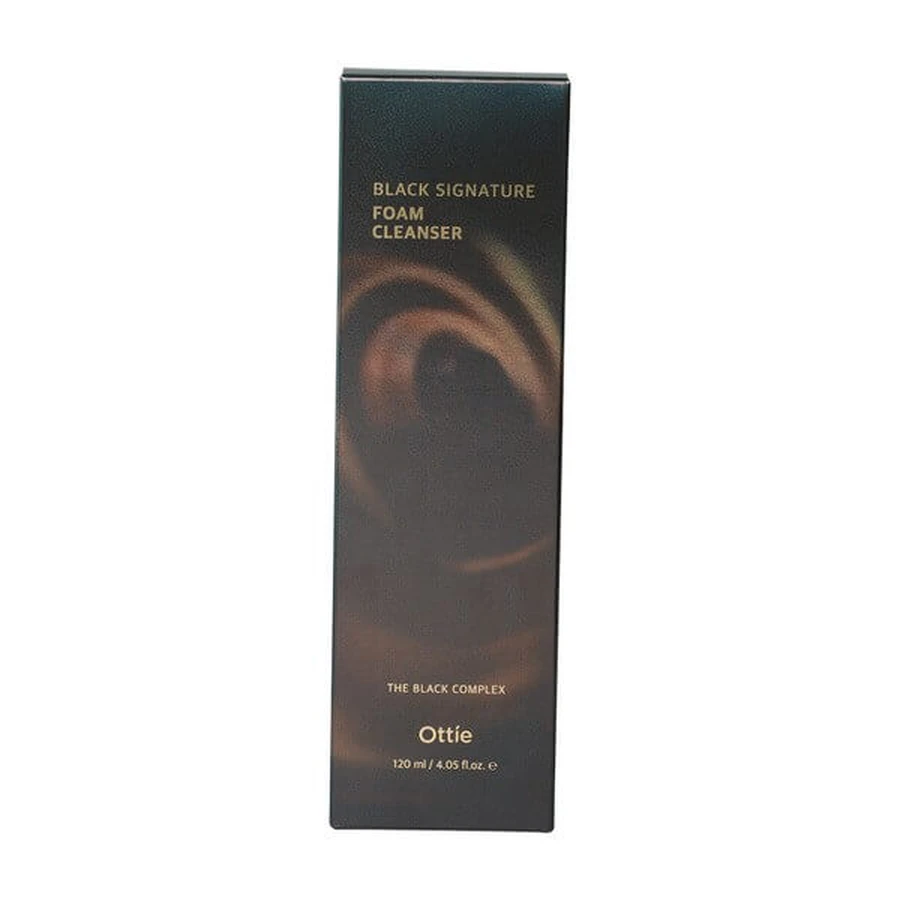 OTTIE Black Signature Foam Cleanser, cleansing foam with snail mucus, 120 ml.