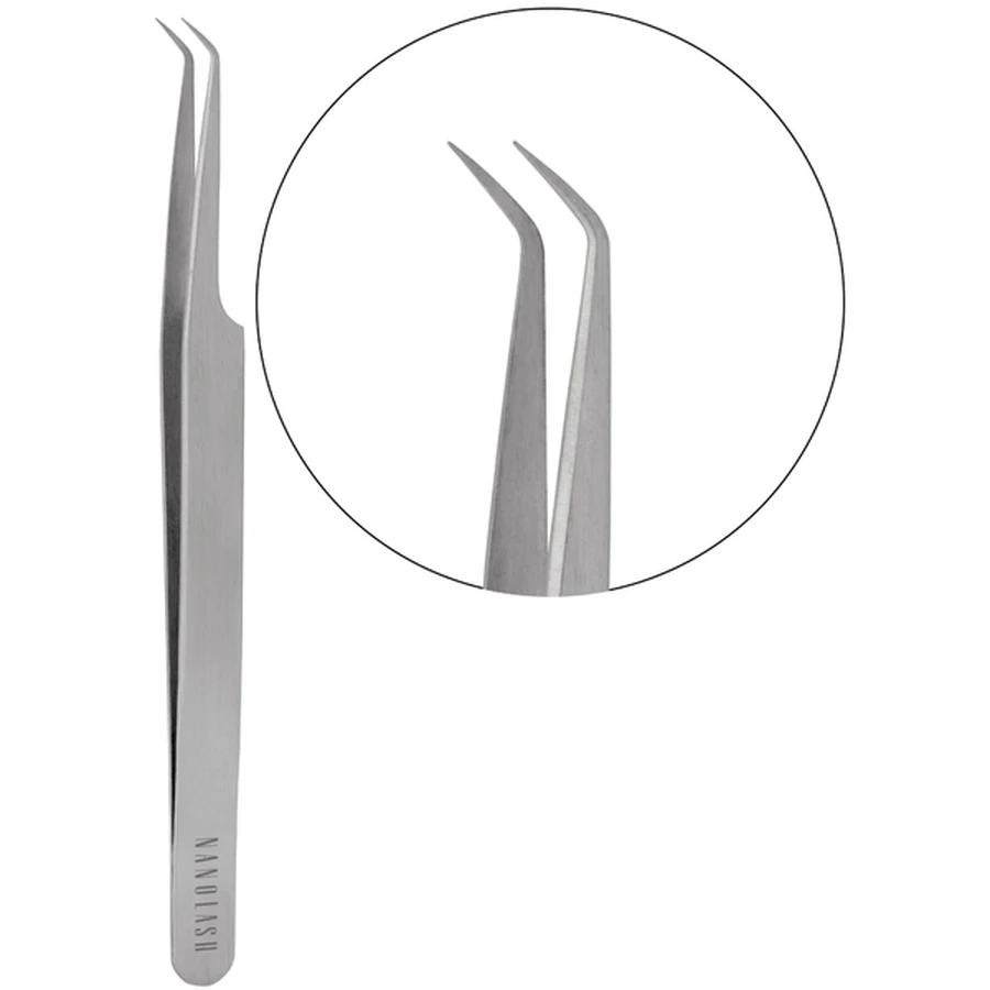 Nanolash wimperpincet L vorm, wimperpincet, L vorm, 1 stuk.