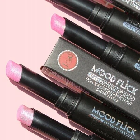 J.Cat Beauty Mood Flick Holo-Sparkle Lip Balm 104, Lippenbalsam mit holographischem Glanzeffekt, 2 g