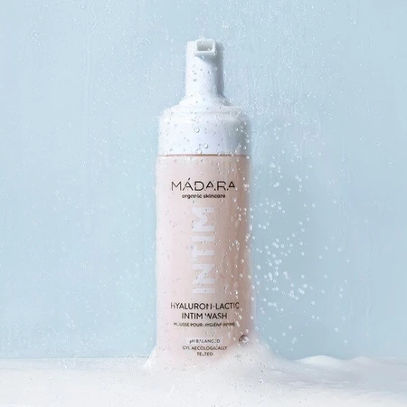 Madara Hyaluron-Lactic Intim Wash, gentle intimate hygiene mousse, 150 ml