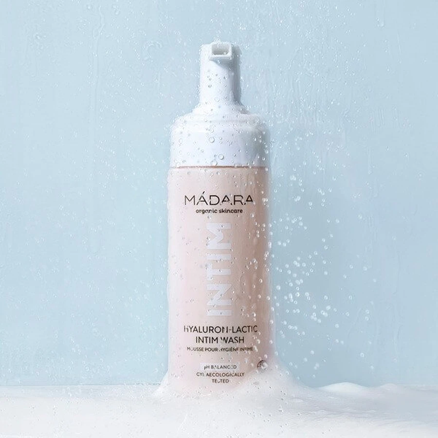 Madara Hyaluron-Lactic Intim Wash, gentle intimate hygiene mousse, 150 ml