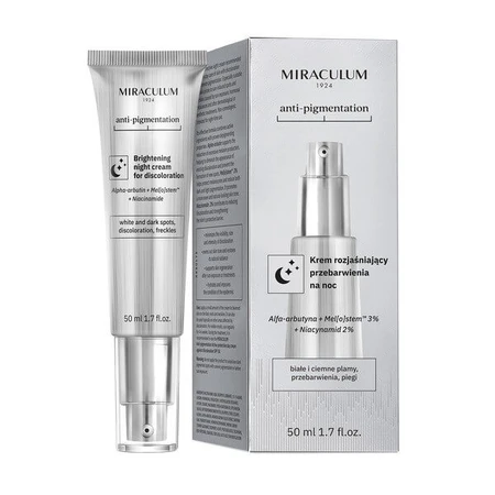 Miraculum Anti-Pigmentación, crema de noche iluminadora de la decoloración, 50 ml