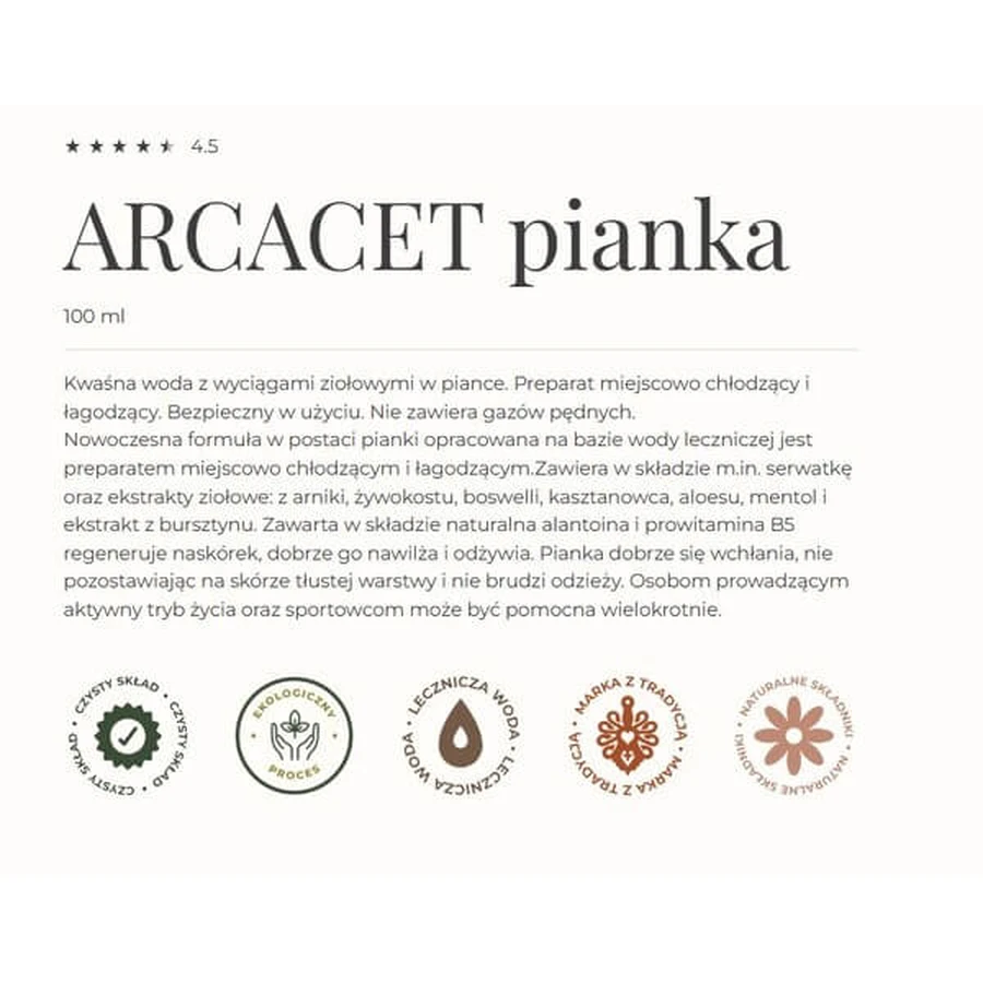 Gorvita Arcacet, espuma, 100 ml